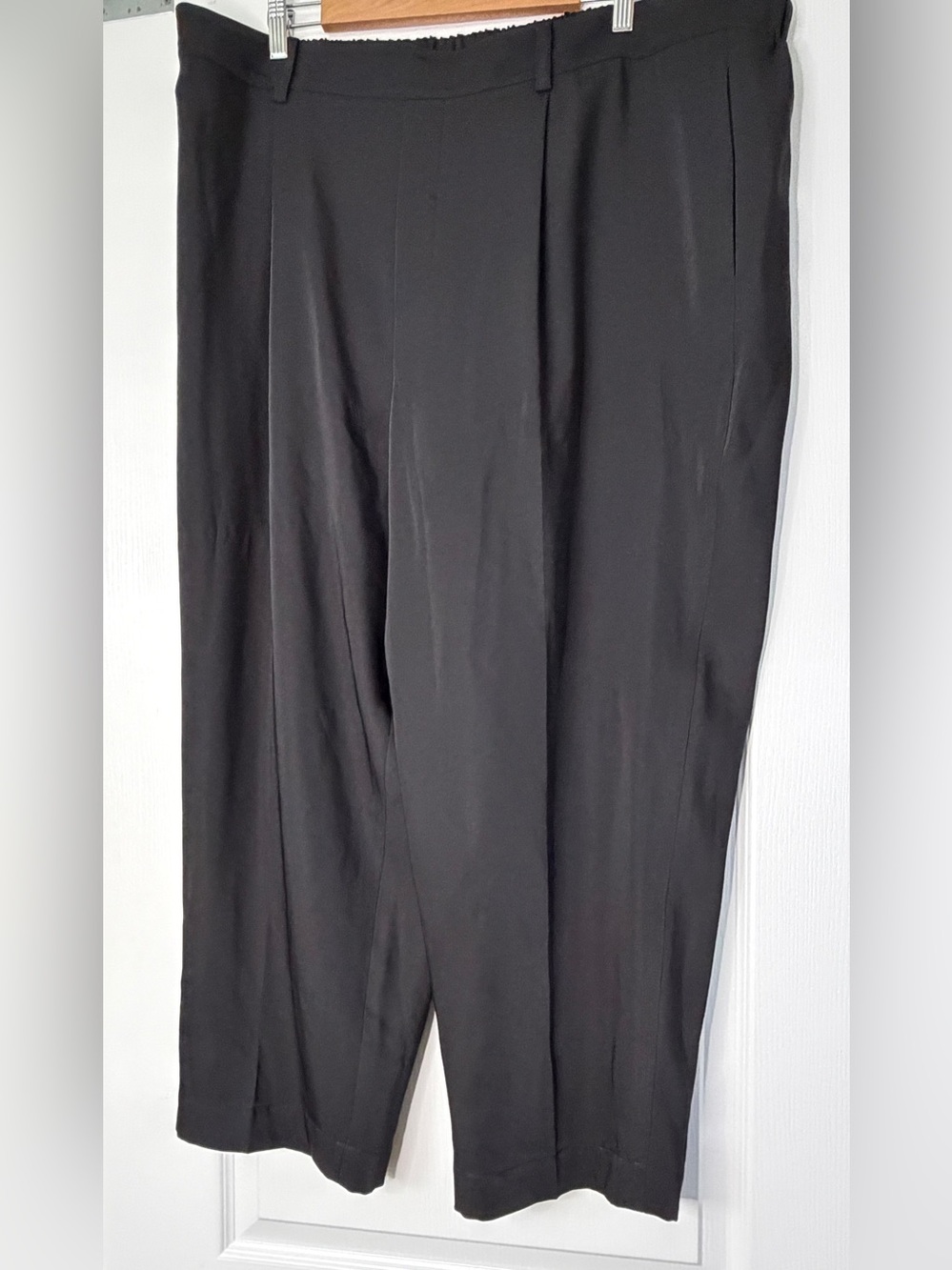 Vince Black Wide Leg Pull-On Trousers Elastic Waist Pants Plus Size 2X